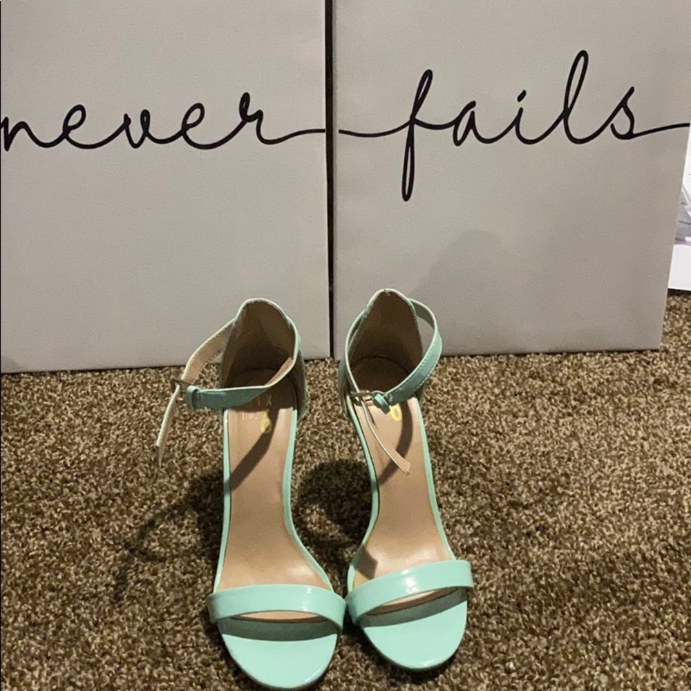 Teal Green Heels